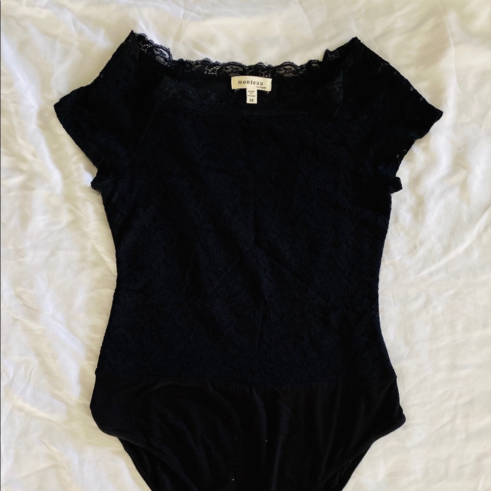 Black lace bodysuit brand new